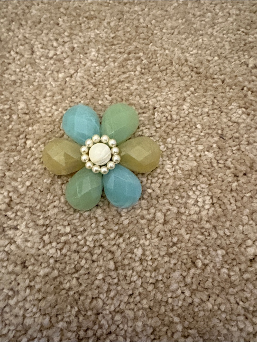 Home Accents Floral Bead Accent in Blue and Green